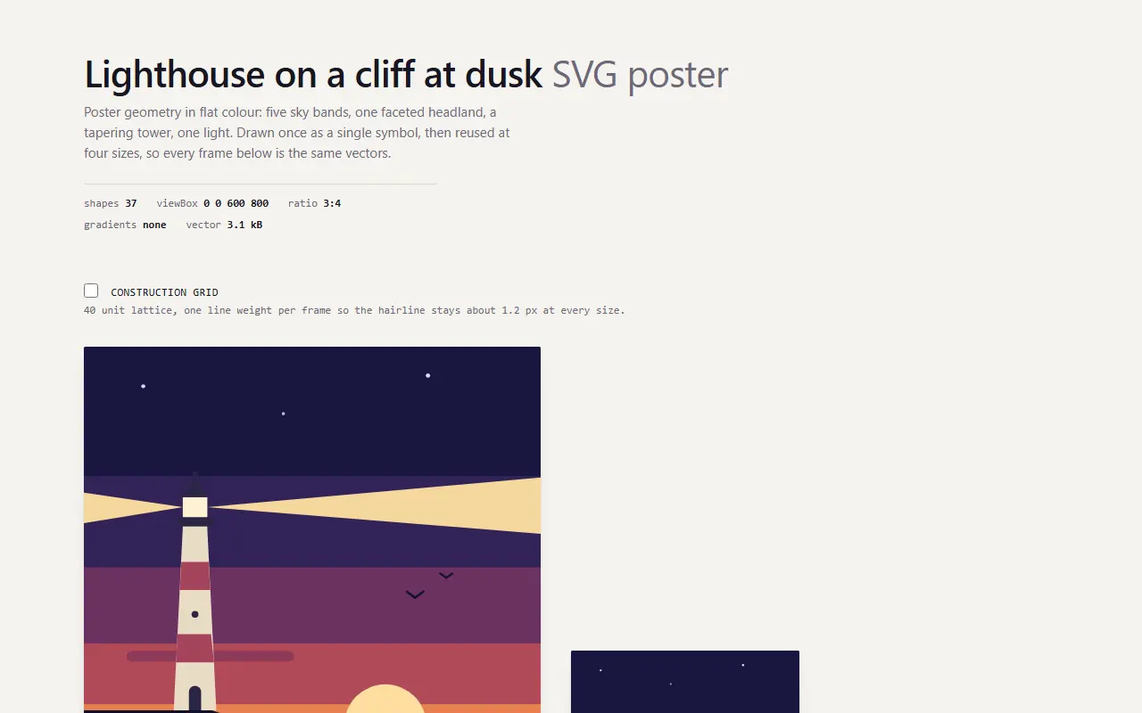 Qwen3.8-Flash-Next-NVFP4-FP8-hybrid: Lighthouse Svg Poster