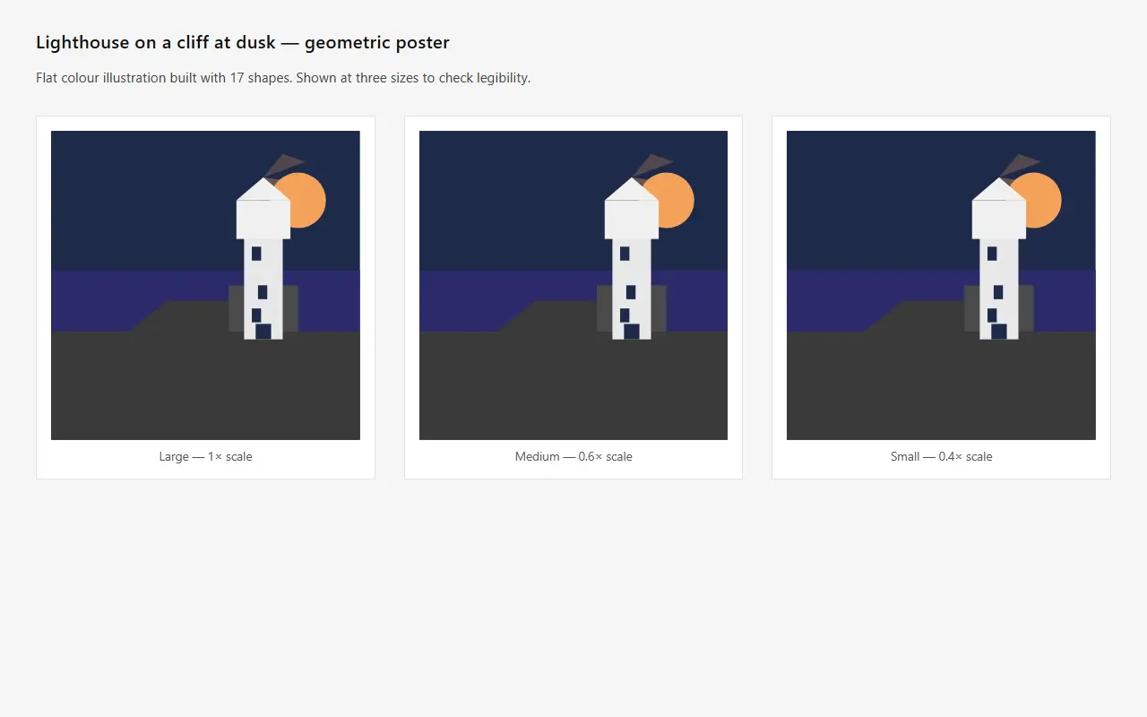 Muse-Glimmer-30B-NVFP4: Lighthouse Svg Poster