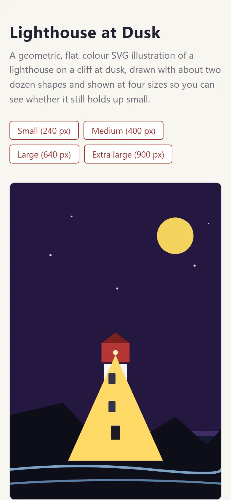 NVIDIA-Nemotron-3.5-Super-VL-120B-A12B-NVFP4: Lighthouse Svg Poster at phone width
